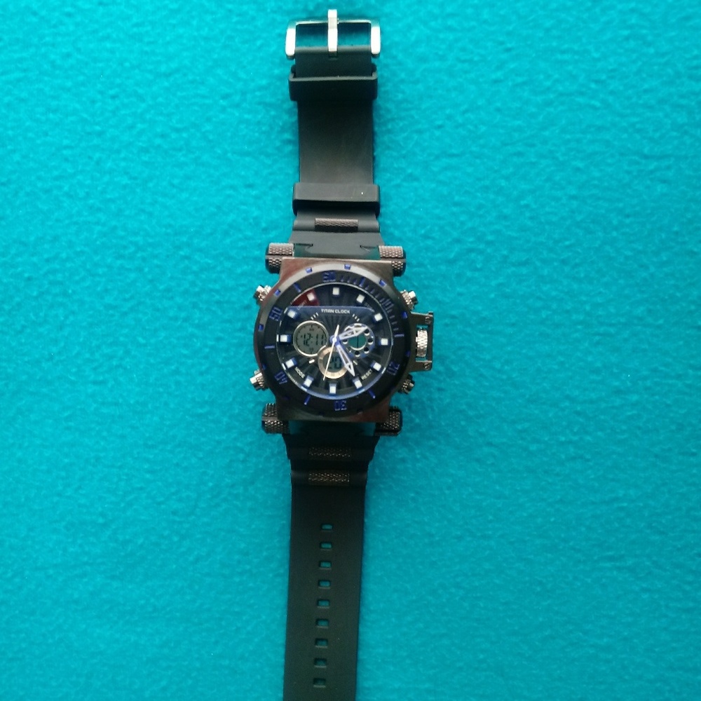 Titan Watch w/blue